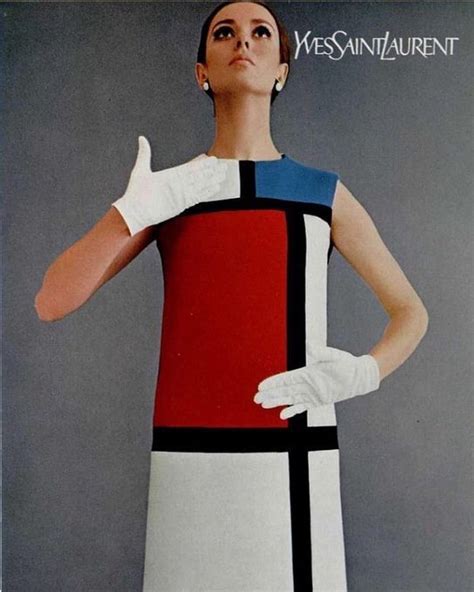 collection mondrian yves saint laurent|fashion designers inspired by art.